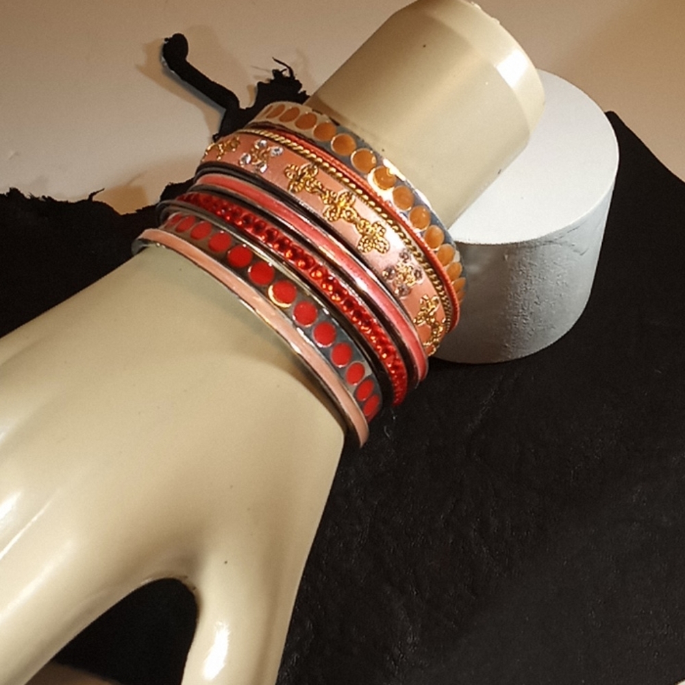 SET OF 12!! stacking bangles